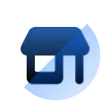Retail shops icon
